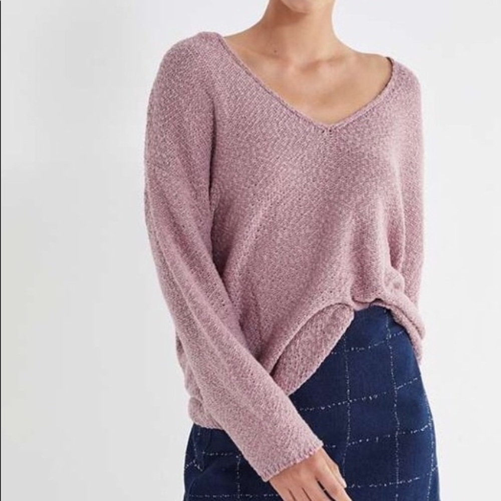 Urban outfitters Purple v-neck sweater
